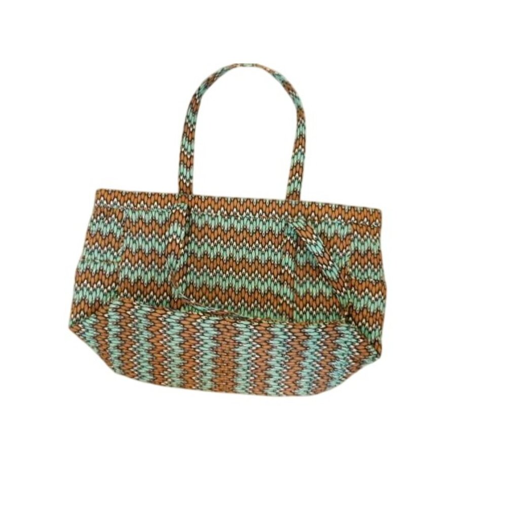 Vera Bradley XL Sierra Stream Travel Tote Bag EUC - Picture 3 of 4